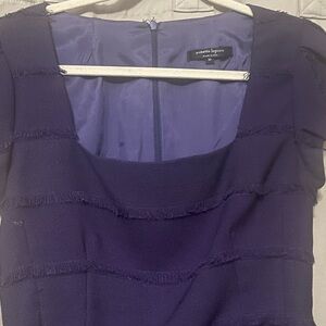 Nanette Lepore Deep Purple Midi Dress